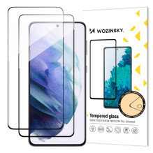 Wozinsky 2x Full Glue grūdintas stiklas Samsung Galaxy S23+ 9H viso ekrano grūdintas stiklas su juodu rėmeliu Wozinsky 2x Full Glue grūdintas stiklas Samsung Galaxy S23+ 9H viso ekrano grūdintas stiklas su juodu rėmeliu