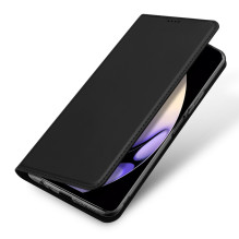 Dux Ducis Skin Pro dėklas, skirtas Realme 10 Pro Flip Card Piniginės stovas juodas