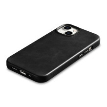 „iCarer Oil Wax Premium“ odinis dėklas „iPhone 14 Plus“ magnetinis odinis dėklas su „MagSafe Black“ (WMI14220703-BK) „iCarer Oil Wax Premium“ odinis dėklas „iPhone 14 Plus“ magnetinis odinis dėklas su „MagSafe Black“ (WMI14220703-BK)