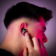 Acefast T8 TWS Bluetooth belaidės ausinės – šviesiai mėlynos