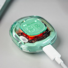 Acefast T8 TWS Bluetooth belaidės ausinės – šviesiai mėlynos