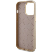 Guess Glitter Glossy Script dėklas, skirtas iPhone 15 Pro Max - auksinis