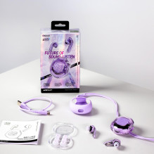 Acefast T8 TWS Bluetooth belaidės ausinės – rožinės spalvos