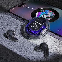Acefast T8 TWS Bluetooth belaidės ausinės – rožinės spalvos