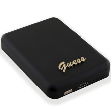Guess MagSafe Metal Script Logo induction power bank 5W 3000mAh - black