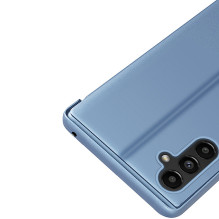Clear View Case cover for Samsung Galaxy A14 flip cover blue
