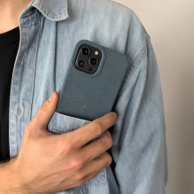 „Eco Case“ dėklas, skirtas iPhone 14 Plus silikoninis skaidomas dangtelis, violetinis