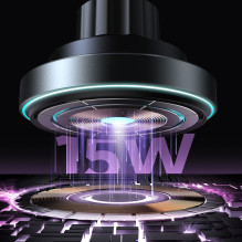 „Joyroom“ magnetinis automobilio laikiklis, belaidis įkroviklis, 15 W, skirtas oro išleidimo angai, juodas (JR-ZS240 Pro