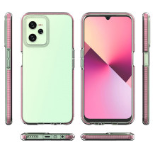 Spring Case dėklas Realme C35 silikoniniam dangčiui su juodu rėmeliu