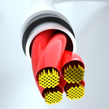 USB laidas – USB C / mikro USB / Lightning 480 Mb / s 6A 1,2 m - baltas