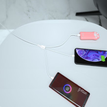 USB cable - USB C / micro USB / Lightning 480Mb / s 6A 1.2m - white