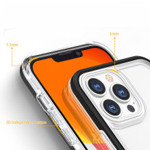 Skaidrus 3in1 dėklas skirtas Samsung Galaxy A03 silikoninis dangtelis su mėlynu rėmeliu Skaidrus 3in1 dėklas skirtas Samsung Galaxy A03 silikoninis dangtelis su mėlynu rėmeliu