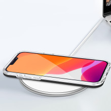 Skaidrus 3in1 dėklas skirtas Samsung Galaxy A03 silikoninis dangtelis su mėlynu rėmeliu Skaidrus 3in1 dėklas skirtas Samsung Galaxy A03 silikoninis dangtelis su mėlynu rėmeliu