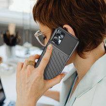 Thunder Case dėklas Motorola Moto G13 silikoniniam šarvų dėklui juodas Thunder Case dėklas Motorola Moto G13 silikoniniam šarvų dėklui juodas