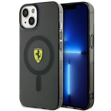 Ferrari FEHMP14SURKK iPhone 14 6,1 colio juodas / juodas kietas dėklas Translucent Magsafe