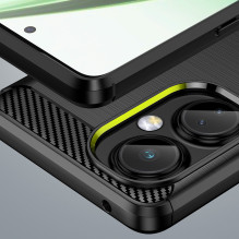 Carbon Case dėklas, skirtas OnePlus Nord CE 3 lankstus silikoninis anglies dangtelis juodas Carbon Case dėklas, skirtas OnePlus Nord CE 3 lankstus silikoninis anglies dangtelis juodas