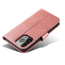Magnetinis dėklas Samsung S24 Plus su atvartu ir pinigine - rožinis