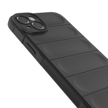 Magic Shield Case dėklas skirtas iPhone 14 Plus elastingas šarvuotas bordo spalvos dėklas