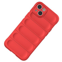 Magic Shield Case dėklas skirtas iPhone 14 Plus elastingas šarvuotas bordo spalvos dėklas