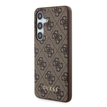 Guess 4G Metal Gold Logo case for Samsung Galaxy S24 - brown Guess 4G Metal Gold Logo case for Samsung Galaxy S24 - brown