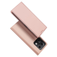 Dux Ducis Skin Pro dėklas su atvartu ir kortelės lizdu, skirtas Xiaomi Redmi Note 13 5G - rožinis