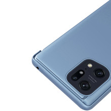 Clear View Case cover for Oppo Find X5 Pro cover with a flap black
