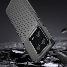Thunder Case dėklas Xiaomi 13 Pro silikoniniam šarvų dėklui juodas