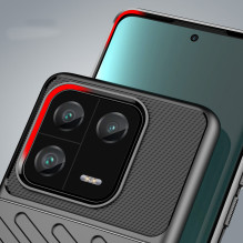 Thunder Case dėklas Xiaomi 13 Pro silikoniniam šarvų dėklui juodas