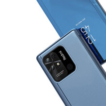 „Clear View“ dėklo dangtelis, skirtas „Xiaomi Redmi 10C“, su rožiniu atvartu