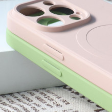MagSafe suderinamas silikoninis dėklas, skirtas iPhone 15 Plus silikoniniam dėklui – violetinė
