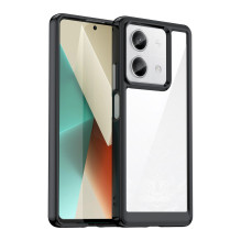 Outer Space Dėklas su gelio rėmeliu, skirtas Xiaomi Redmi Note 13 Pro+ - juodas