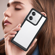 Outer Space Dėklas su gelio rėmeliu, skirtas Xiaomi Redmi Note 13 Pro+ - juodas