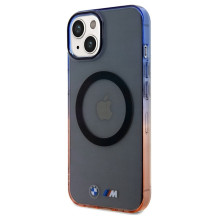 BMW Gradient Bumper MagSafe dėklas, skirtas iPhone 15 Plus / 14 Plus - pilkas