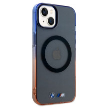 BMW Gradient Bumper MagSafe dėklas, skirtas iPhone 15 Plus / 14 Plus - pilkas