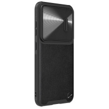 Nillkin CamShield Leather S dėklas, skirtas Samsung Galaxy S23+ dangtelis su juodu fotoaparato dangteliu Nillkin CamShield Leather S dėklas, skirtas Samsung Galaxy S23+ dangtelis su juodu fotoaparato dangteliu