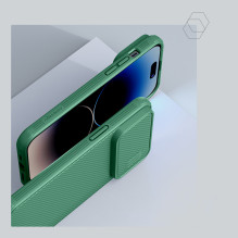 Nillkin CamShield S Case iPhone 14 Pro Max Armored Cover Camera Protector Green