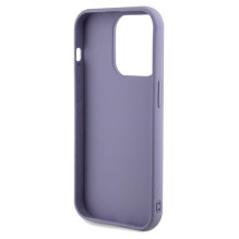 Guess Sequin Script Metalinis dėklas iPhone 13 Pro Max - violetinis