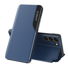 Eco Leather View Dėklas Samsung S24+ su atvartu - mėlynas Eco Leather View Dėklas Samsung S24+ su atvartu - mėlynas