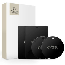 Tech-Protect MetalPlate magnetic plates for car holders - black (4 pcs.)