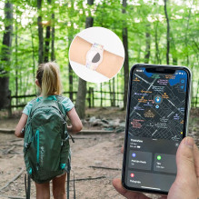Tech-Protect nailoninis dirželis vaikams skirtas Apple AirTag – mėlynas Tech-Protect nailoninis dirželis vaikams skirtas Apple AirTag – mėlynas