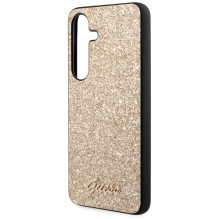 Guess Glitter Script case for Samsung Galaxy S24 - gold