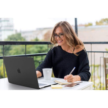 Tech-Protect SmartShell dėklas, skirtas MacBook Air 13' M2 / M3 / 2022-2024 - matinis
