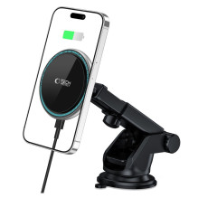 Tech-Protect A2 Car Phone Holder with MagSafe 15W Inductive Charger for Cockpit - Black