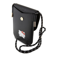 Hello Kitty Leather Daydreaming Cord krepšys - juodas
