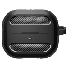 „Spigen Rugged Armor“ Samsung Galaxy Buds 3/3 Pro dėklas – juodas