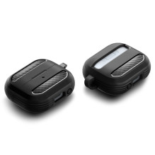 „Spigen Rugged Armor“ Samsung Galaxy Buds 3/3 Pro dėklas – juodas