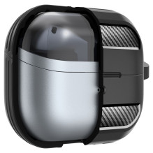 „Spigen Rugged Armor“ Samsung Galaxy Buds 3/3 Pro dėklas – juodas
