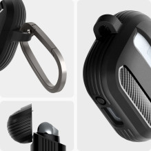 „Spigen Rugged Armor“ Samsung Galaxy Buds 3/3 Pro dėklas – juodas