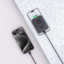 Tech-Protect LifeMag PB11 Powerbank with MagSafe 10000mAh 15W USB-C port - black + USB-C cable