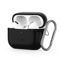 Tech-Protect silikoninis kabliuko dėklas, skirtas Apple AirPods Pro 1/2 – juodas Tech-Protect silikoninis kabliuko dėklas, skirtas Apple AirPods Pro 1/2 – juodas